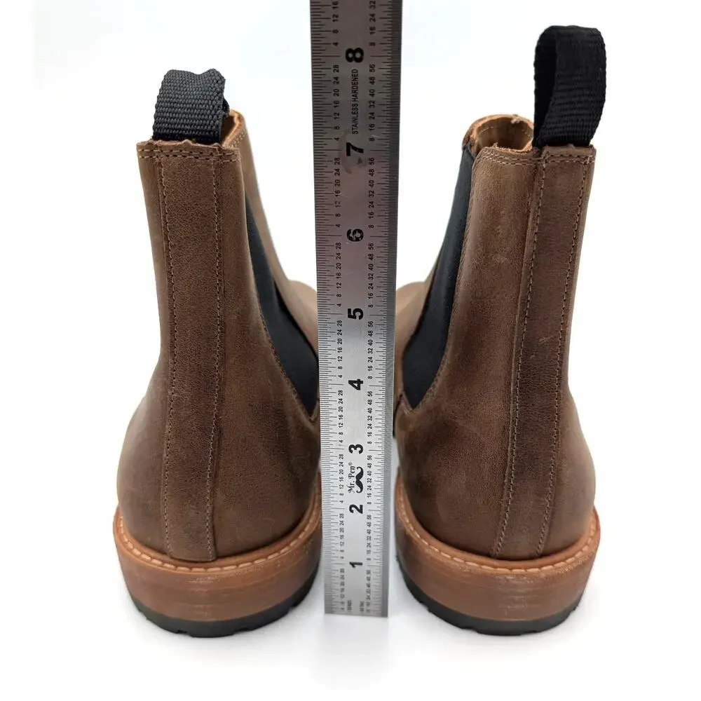 Nisolo Marco Everyday Chelsea Ankle Boots Men's Tobacco Size US10 EU43